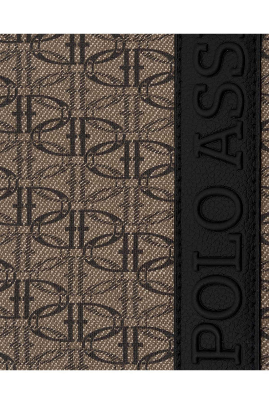 U.s Polo Assn Logo Şerit Detaylı Çapraz Askılı Kadın Çantası Vizon - Siyah