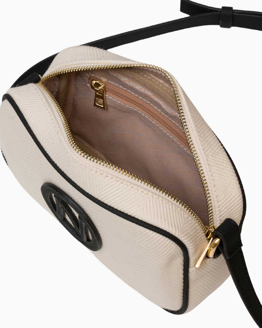 Nautica Çapraz Askılı Çanta Bej - Siyah