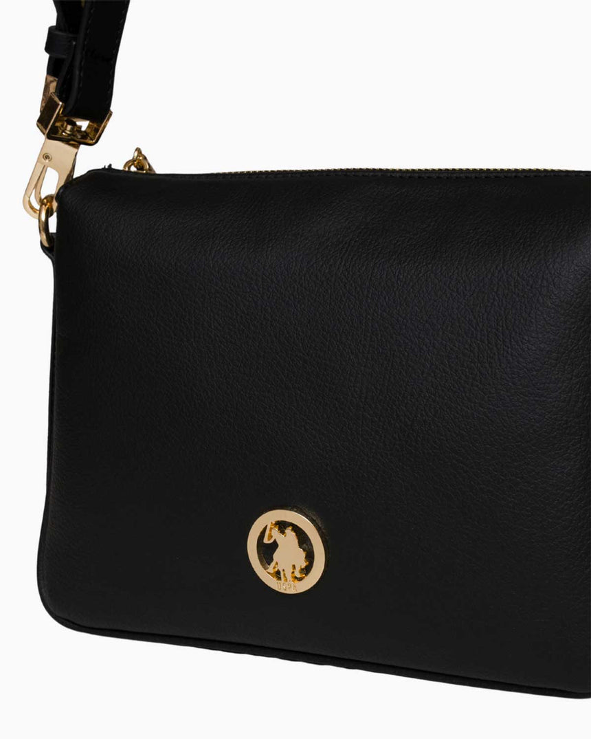 Us Polo Assn Çıkarılabilir Askılı Çapraz Çanta Siyah
