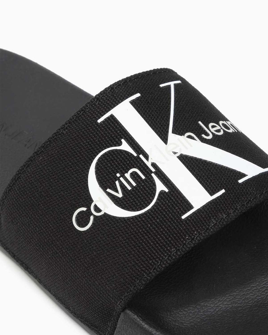 Calvin Klein Slide Monogram Flip Flops Logolu Terlik Black