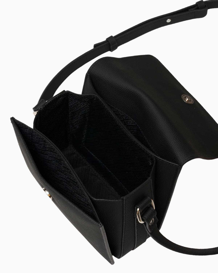 Nautica Mıknatıs Kapaklı Çapraz Askılı Çanta Siyah