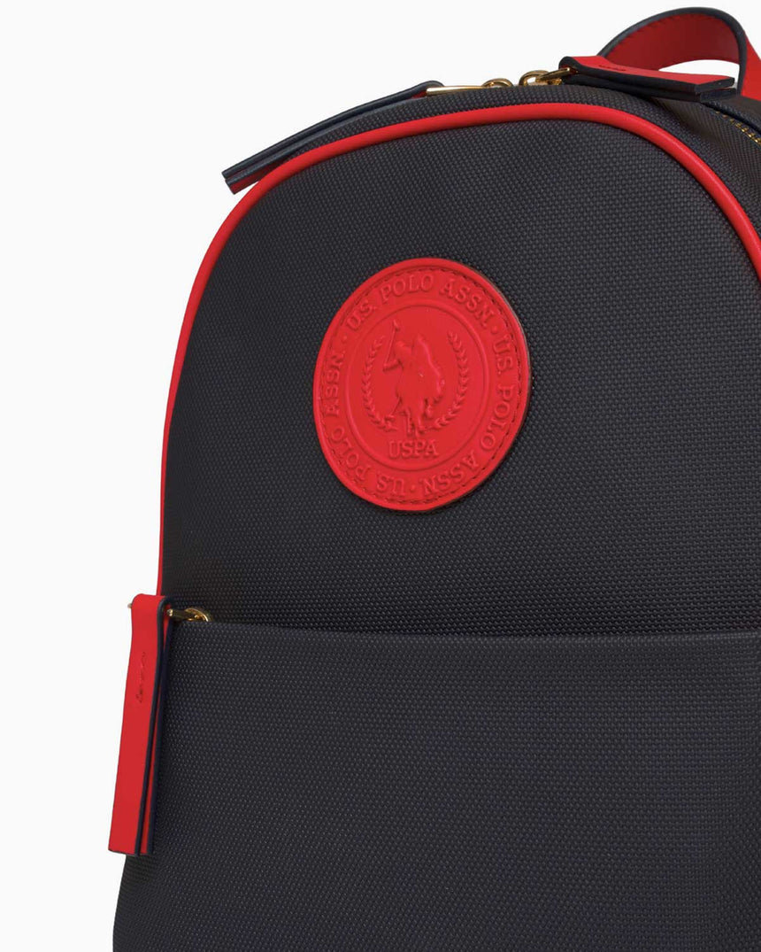 Us Polo Assn Fermuar Detaylı Sırt Çantası Lacivert - Kırmızı
