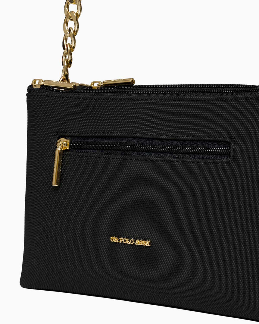Us Polo Assn Zincir Detaylı Çapraz Askılı Çanta Siyah
