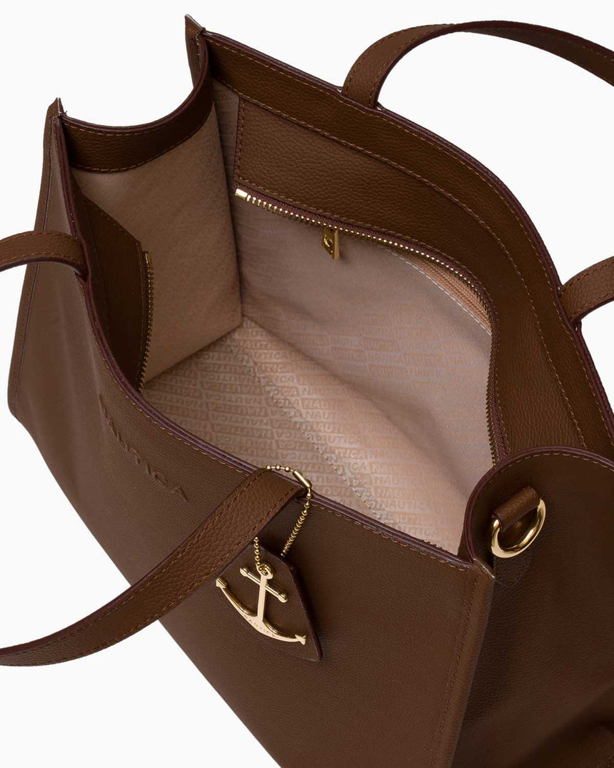 Nautica Ladies Logolu Çanta Açık Kahve