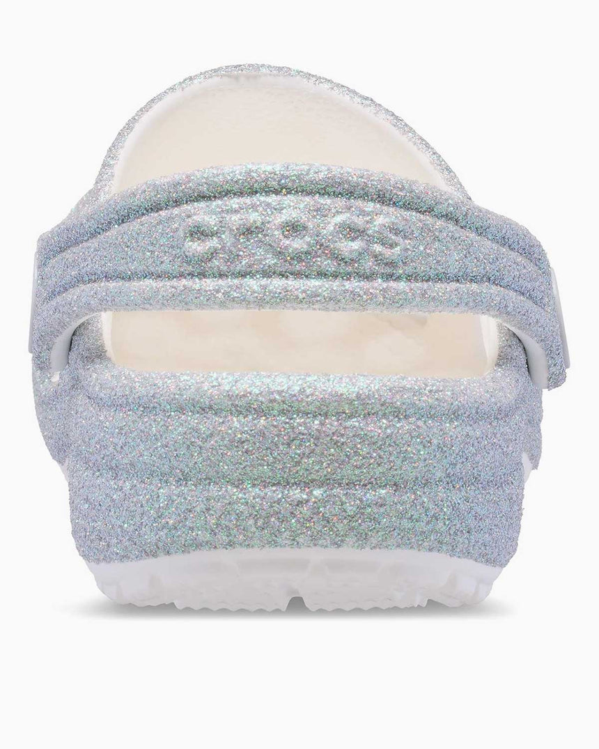 Crocs Classic Iridescent Glitter Terlik White