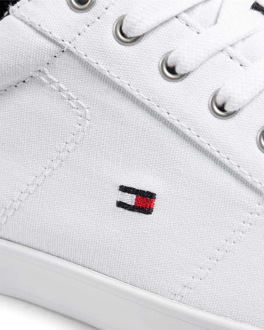 Tommy Hilfiger Iconic Long Lace Sneaker Erkek Ayakkabı Triple White