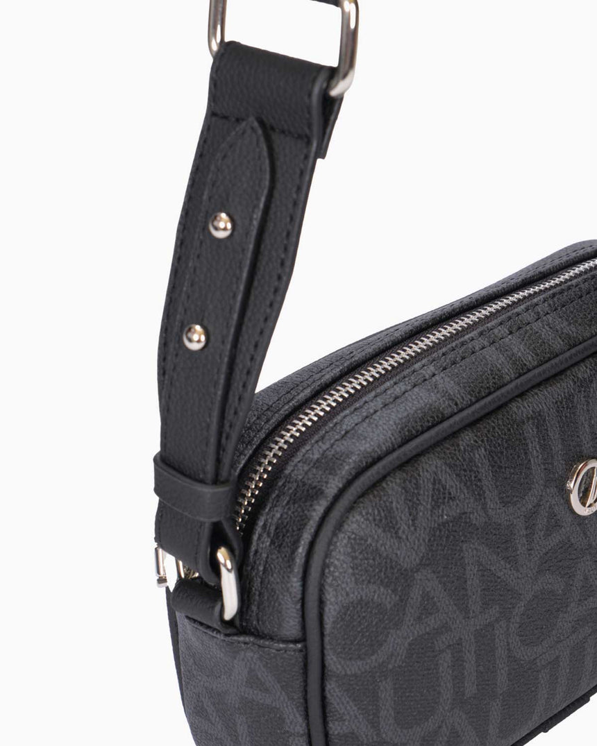 Nautica Mini Cüzdan Detaylı Çapraz Askılı Çanta Siyah