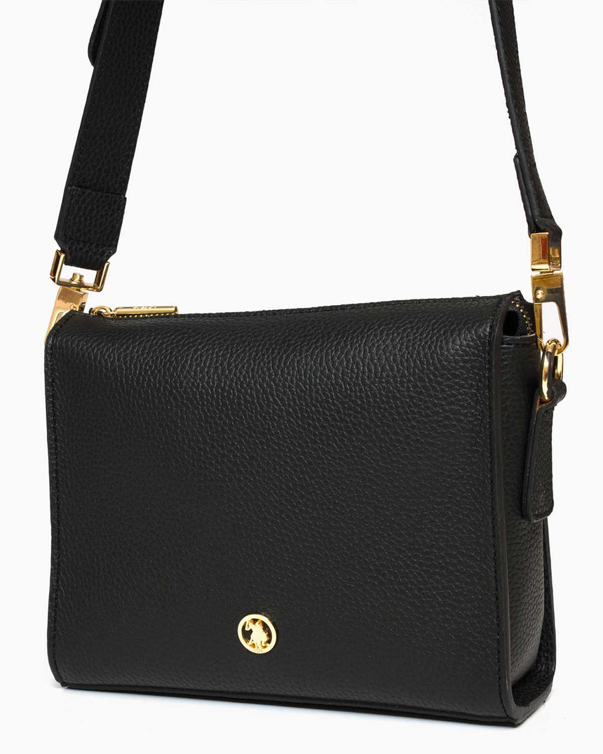 Us Polo Assn Ayarlanabilir Askılı Çapraz Çanta Siyah