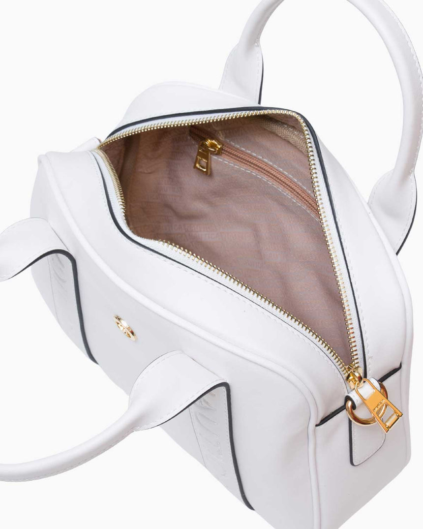 Nautica Ladies Logolu El Çantası Beyaz