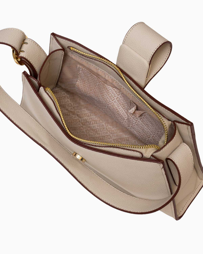 Nautica Logolu Omuz Çantası Taş