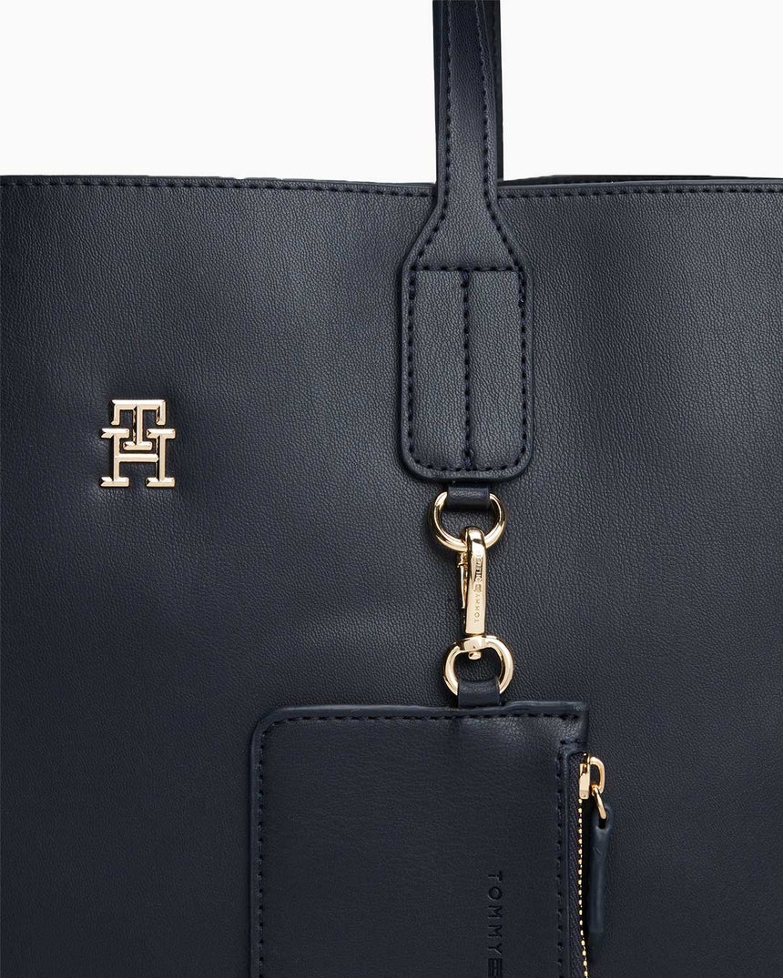 Tommy Hilfiger Distinct Satchel El Çantası Space Blue Corp