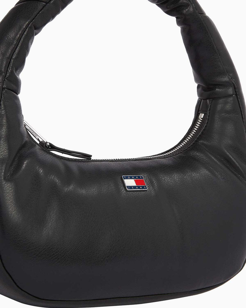 Tommy Hilfiger Pillow Mini Hobo Omuz Çantası Black