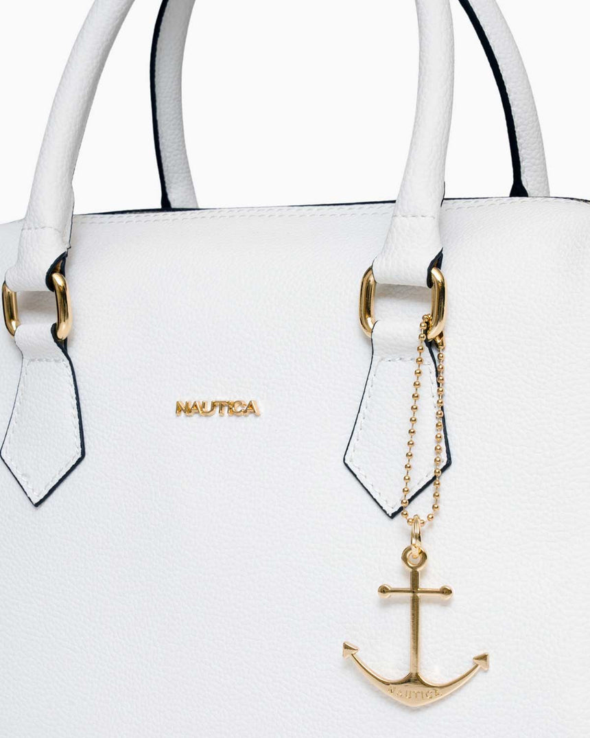 Nautica Uzun Askı Detaylı El Çantası Beyaz