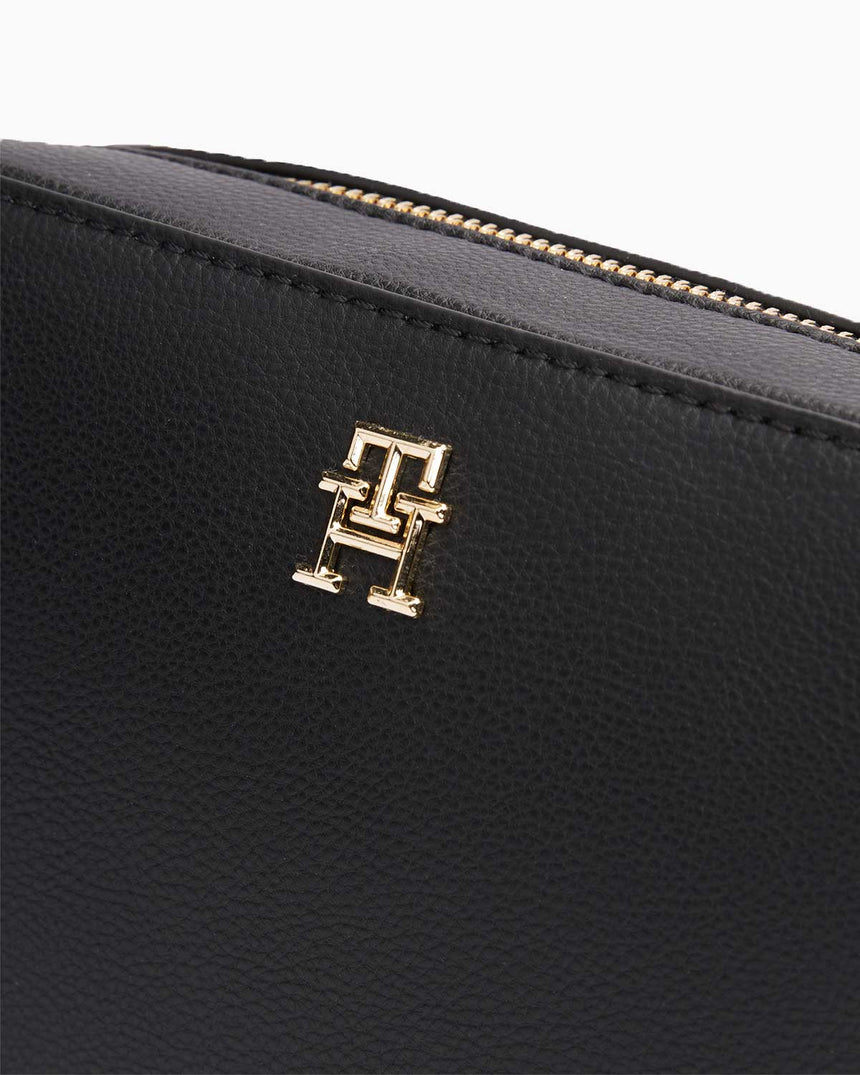 Tommy Hilfiger Soft Logo Kalın Askılı Çapraz Çanta Black