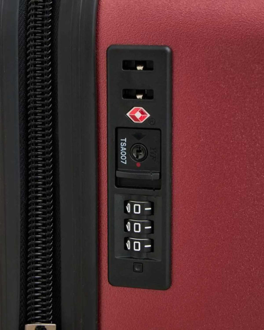 Us Polo Assn Büyük Boy Sert Valiz Bordo