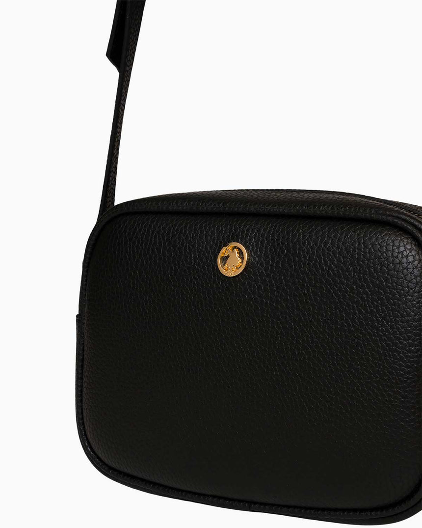 Us Polo Assn Logolu Omuz Çantası Siyah