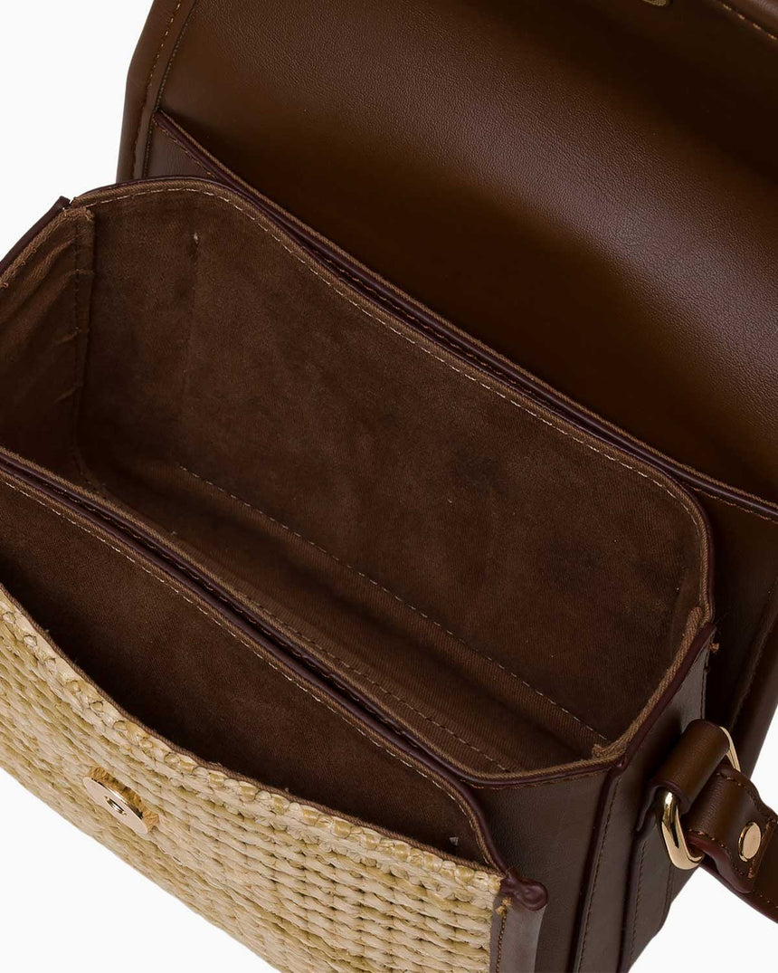 Nautica Logolu El Çantası Bej - Açık Kahve