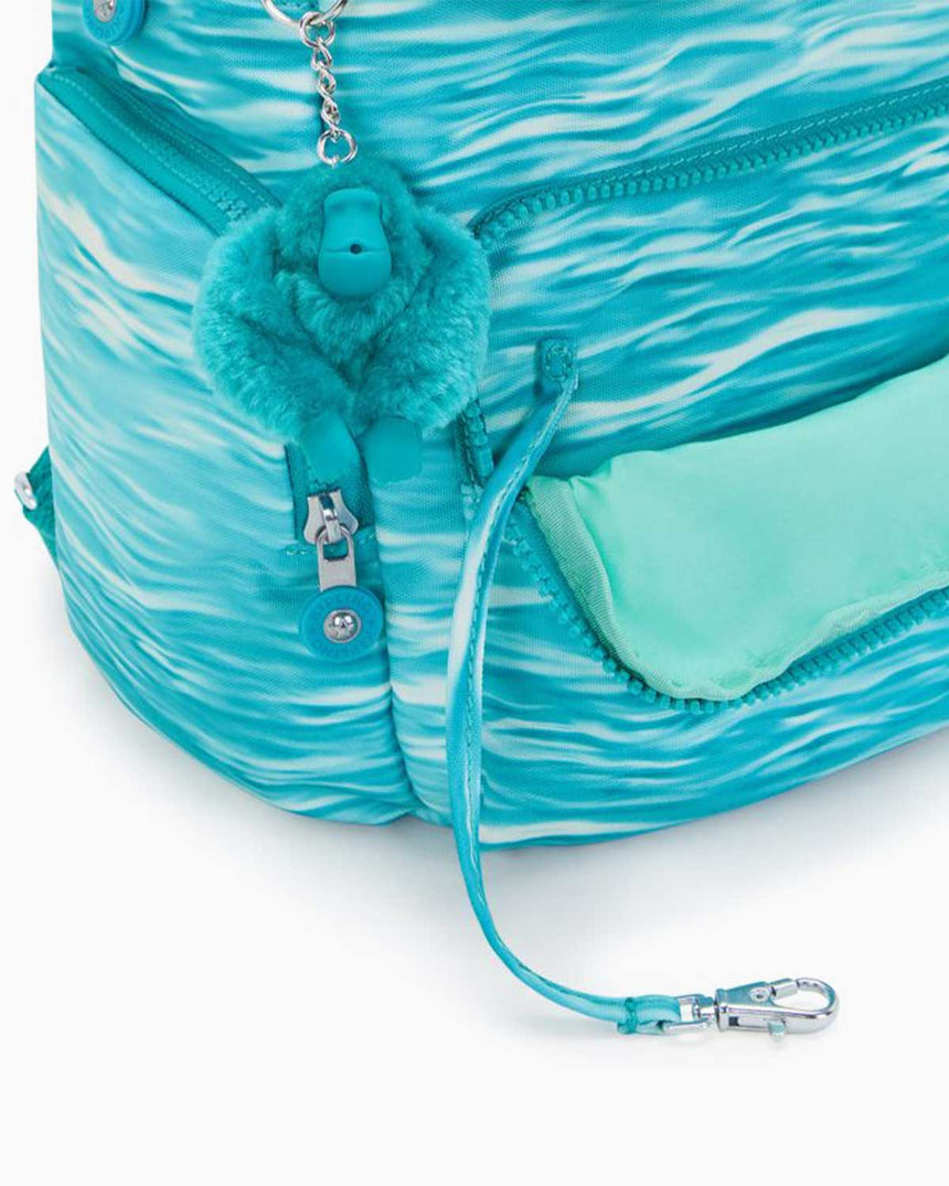 Kipling City Pack Zip Basic Sırt Çantası Aqua Pool
