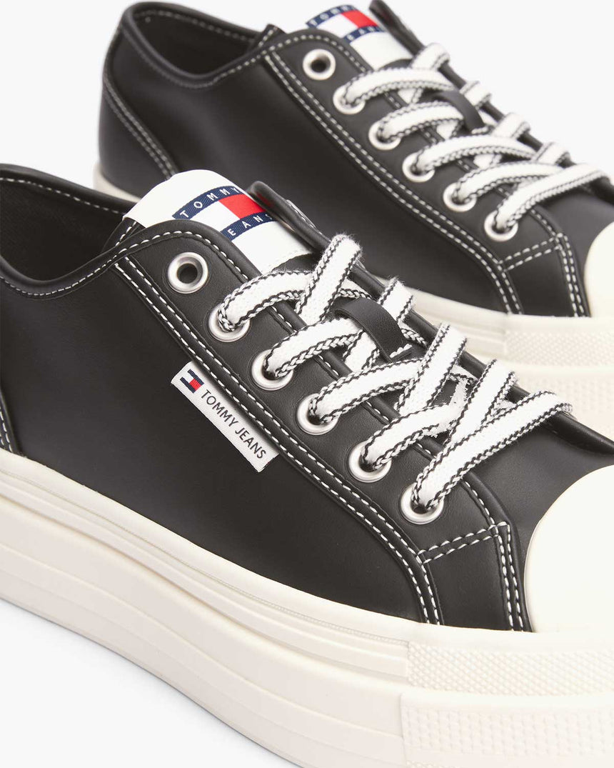 Tommy Hilfiger Foxing Low Top Sneaker Black