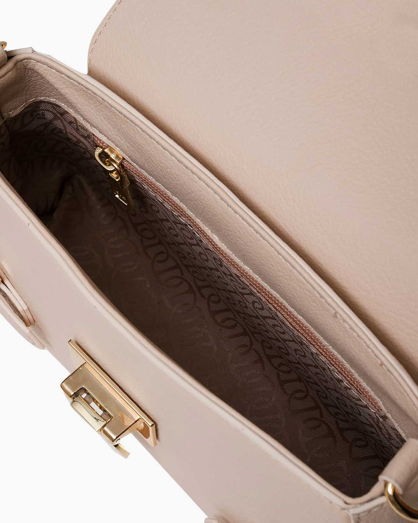 Us Polo Assn Logo Detaylı Çapraz Askılı Çanta Bej