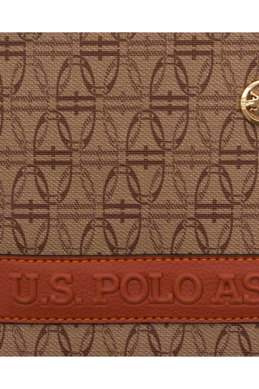 U.s Polo Assn Ön Cepli Çapraz Askılı Kadın Çantası Taba - Kiremit