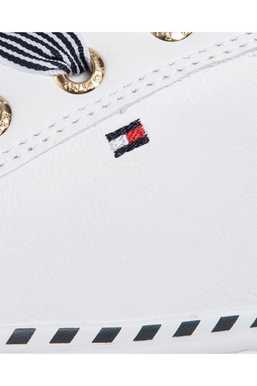Tommy Hilfiger Nautical Lace Up Sneaker Kadın Ayakkabı White