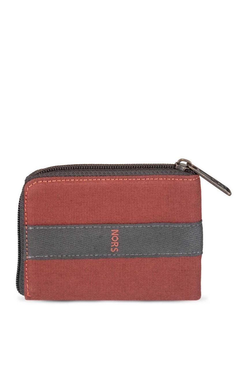 Nors Locky Fermuarlı Erkek Cüzdan Kiremit