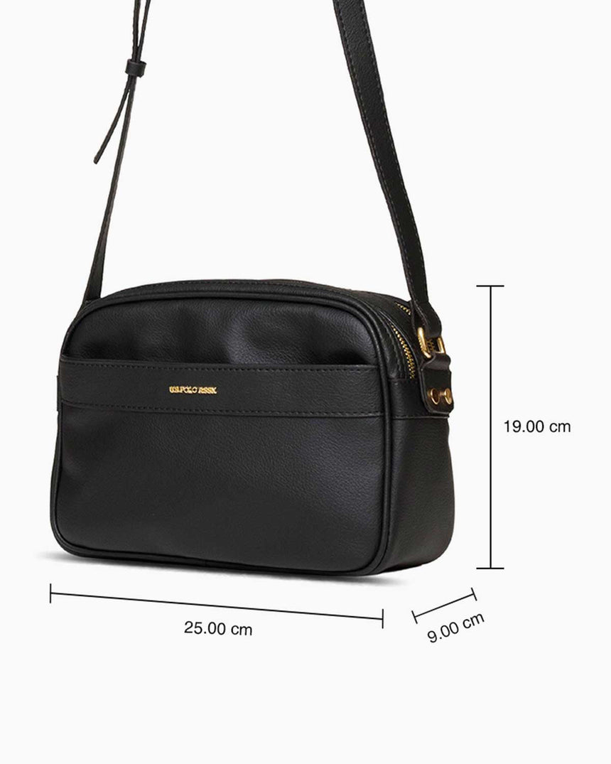 Us Polo Assn Logo Detaylı Çapraz Askılı Çanta Siyah