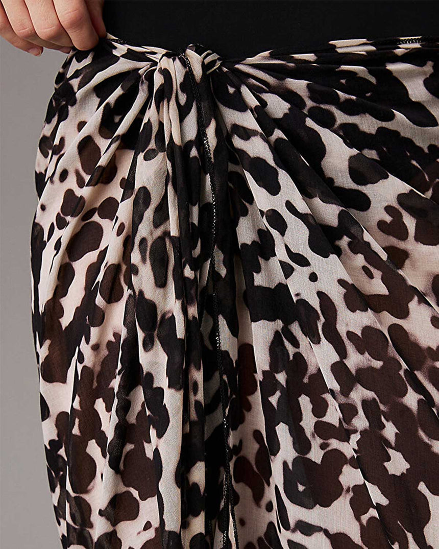 Calvin Klein Print Desenli Pareo Black