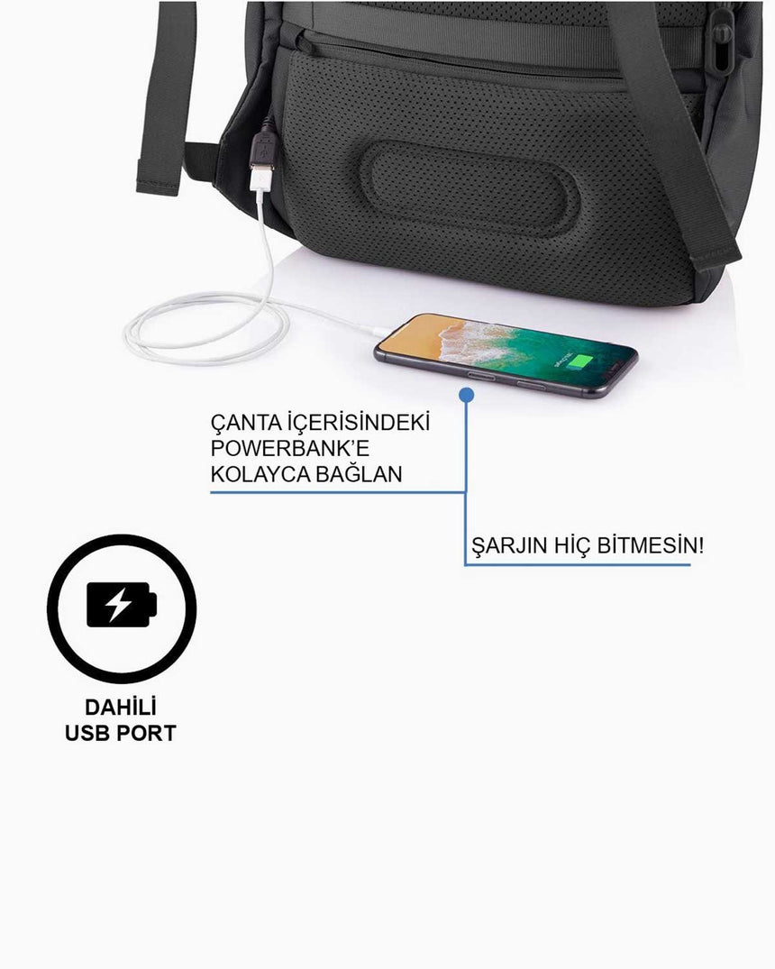 XD Design Bobby Soft Anti - Theft Sırt Çantası Black