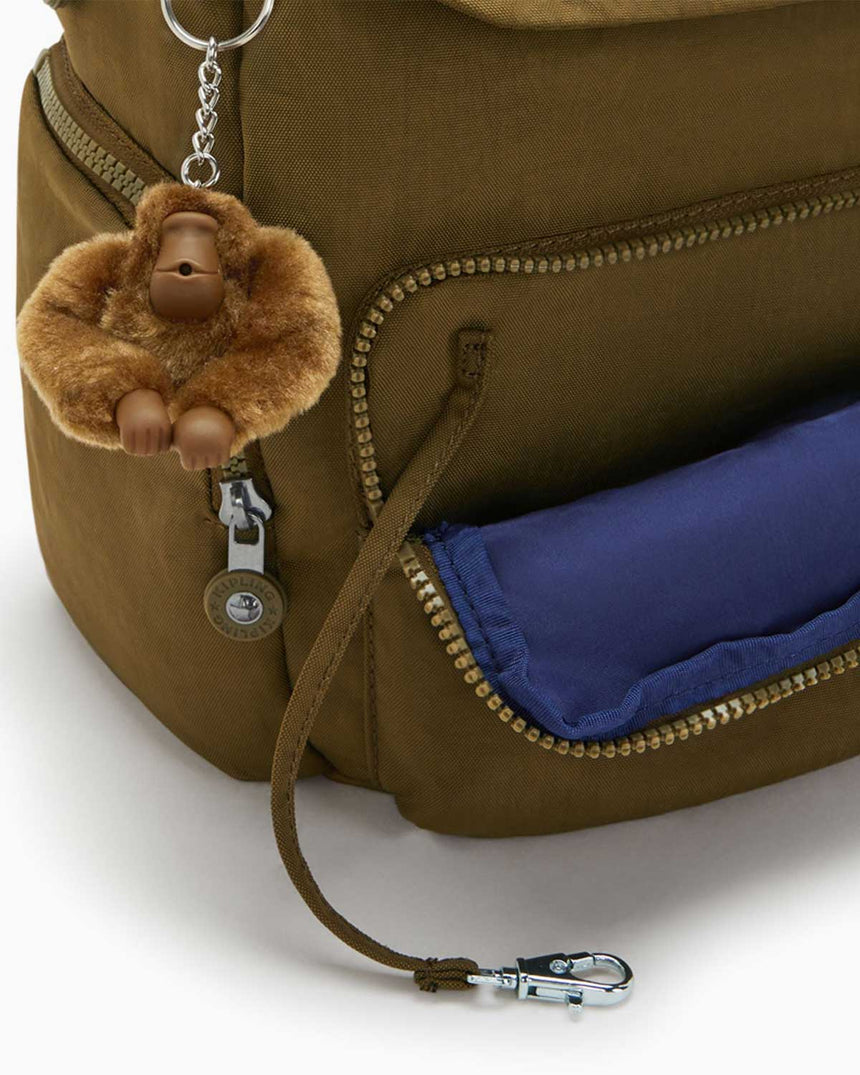 Kipling City Zip S Basic Sırt Çantası Dry Laurel