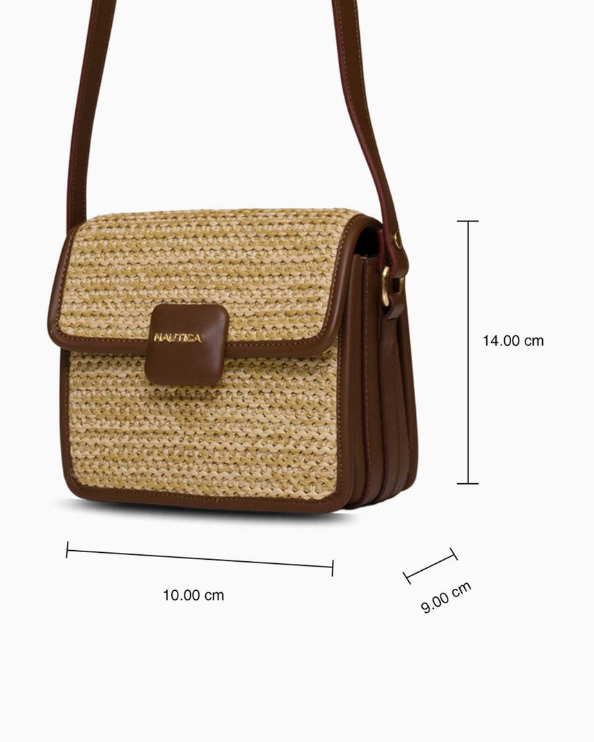 Nautica Logolu El Çantası Bej - Açık Kahve