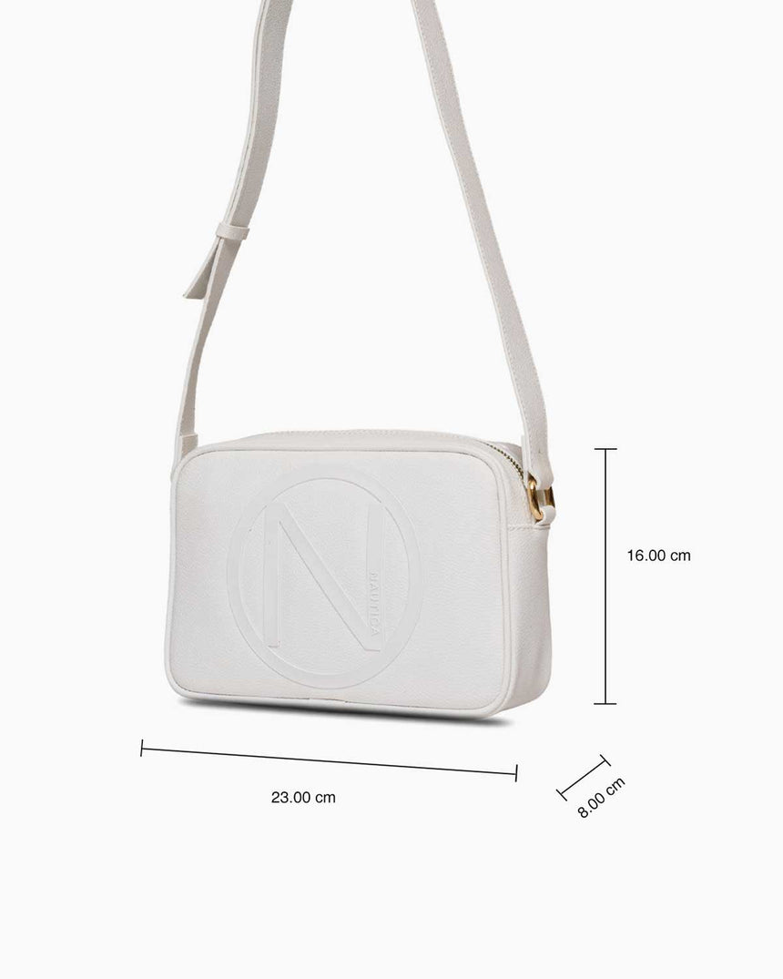 Nautica Çapraz Askılı Çanta Beyaz