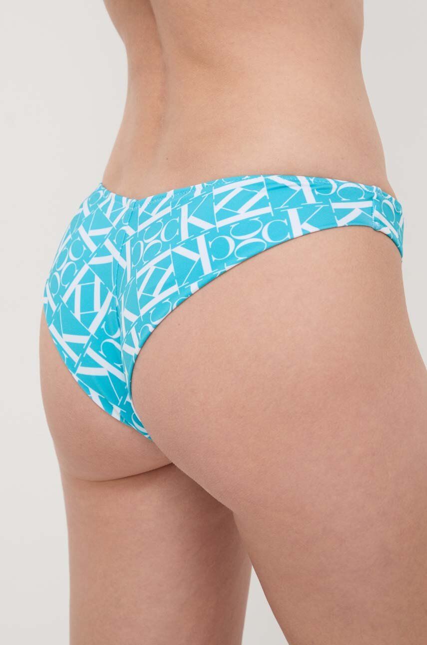 Calvin Klein Swim Bottoms Logolu Brazilian Bikini Altı Blue