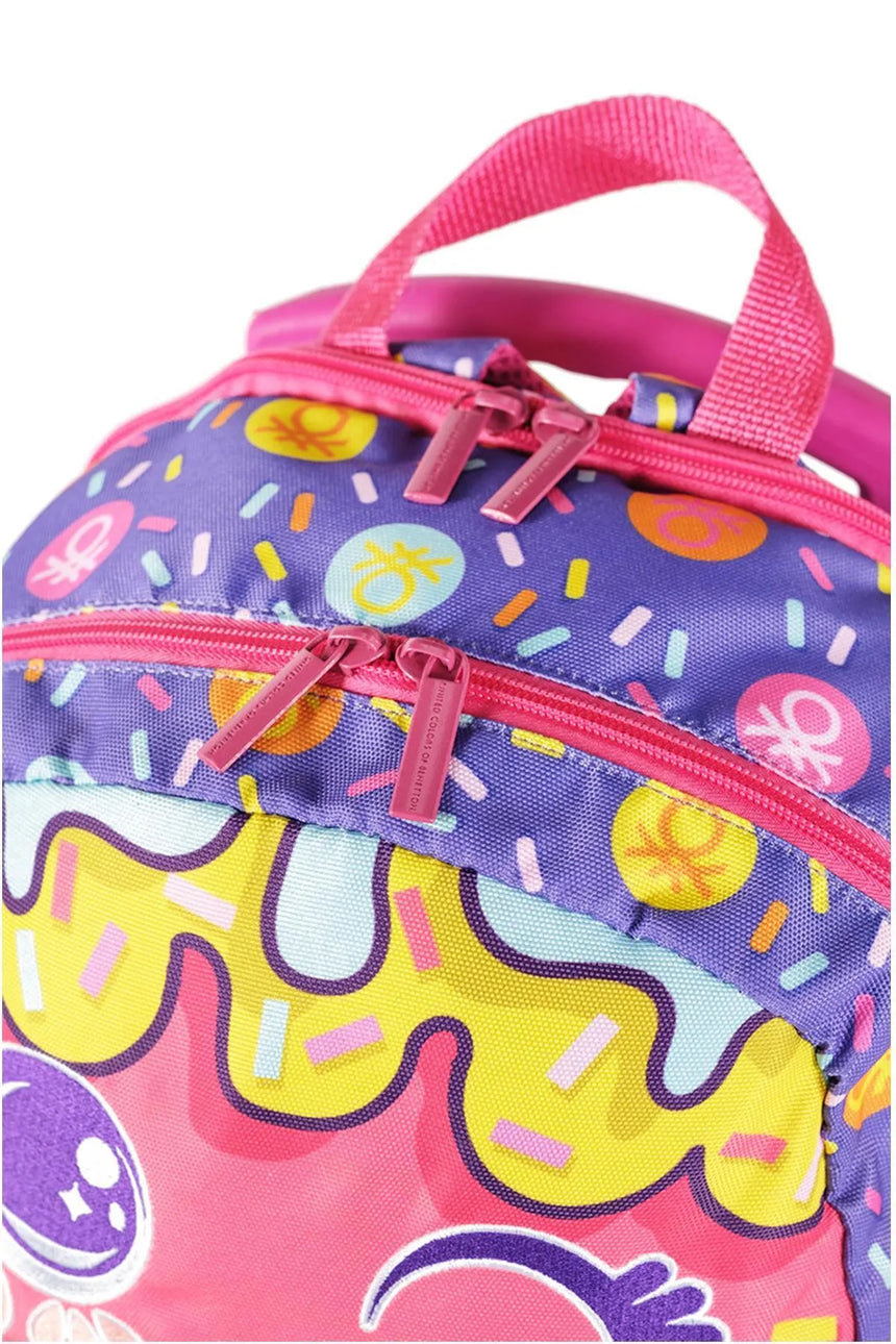 Benetton Çif Bölmeli İlkokul Sırt Çantası 03679 Mor