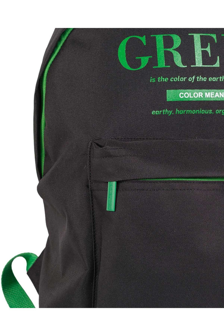 Benetton United Colors Çift Bölmeli Sırt Çantası Siyah