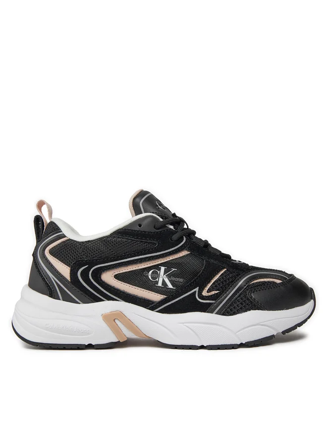 Calvin Klein Retro Tennis Runner Sneakers Black/Whisper Pink/Bright White