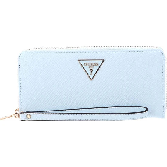 Guess Laurel Slg Large Zip Kadın Wallet - Cüzdan Ice Blue