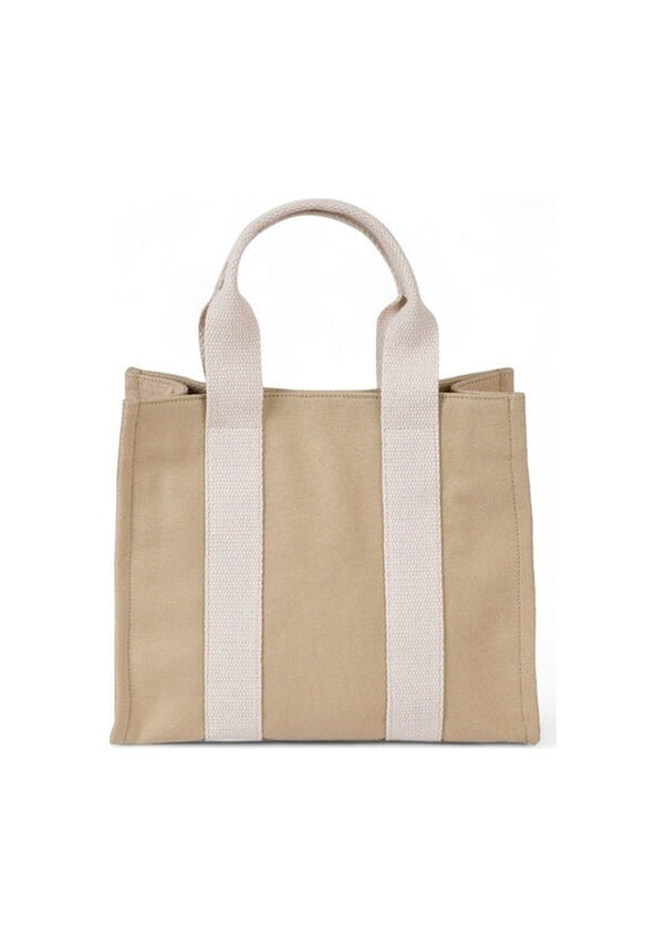 Gap Şerit Detaylı Omuz Çantası Bej