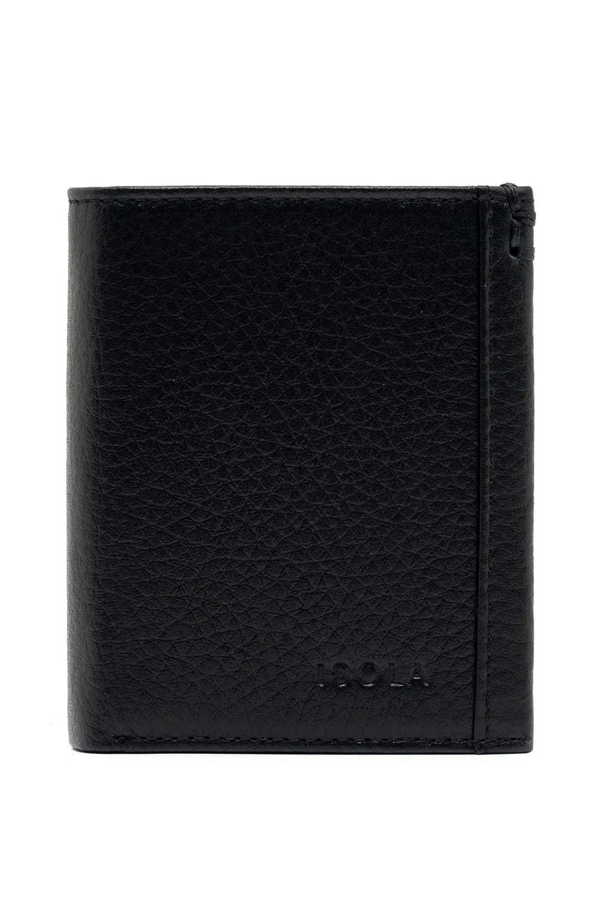 Isola Simon Erkek Hakiki Deri Cüzdan Siyah