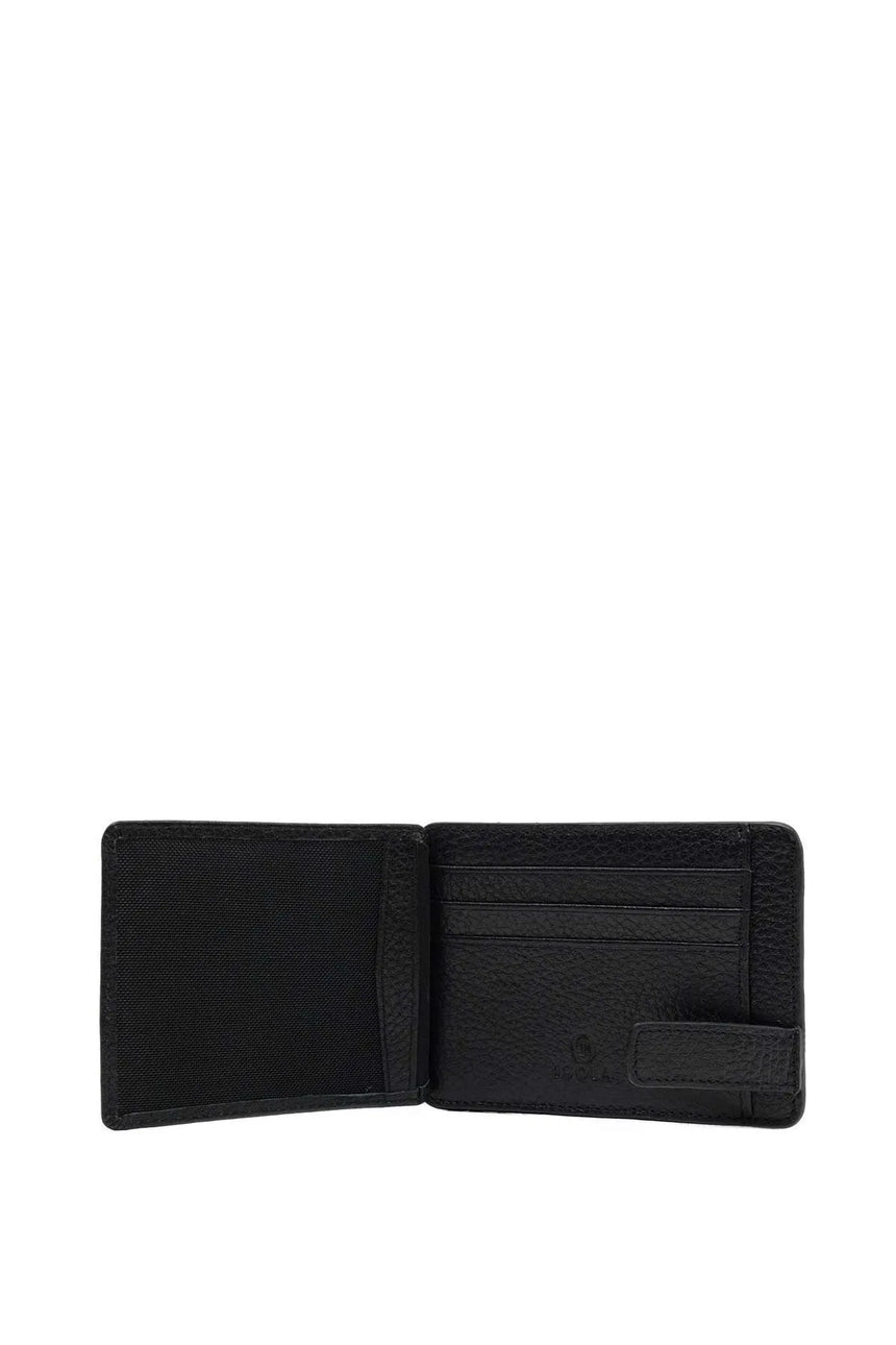 Isola Maurice Erkek Hakiki Deri Kartlık Siyah