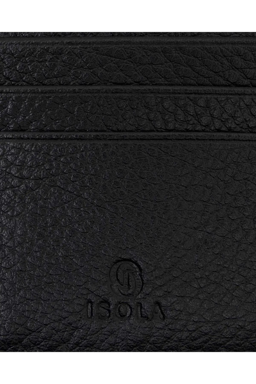 Isola Maurice Erkek Hakiki Deri Kartlık Siyah