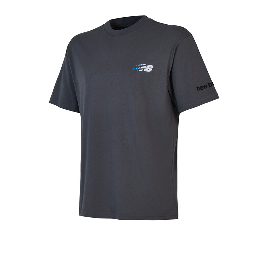 New Balance Lifestyle Erkek Gri Tshirt Gri