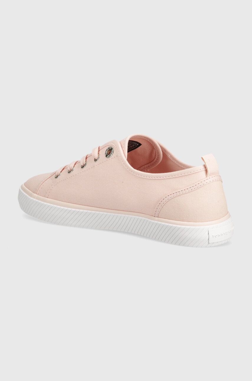 Tommy Hilfiger Canvas Low Top Ayakkabı Pink