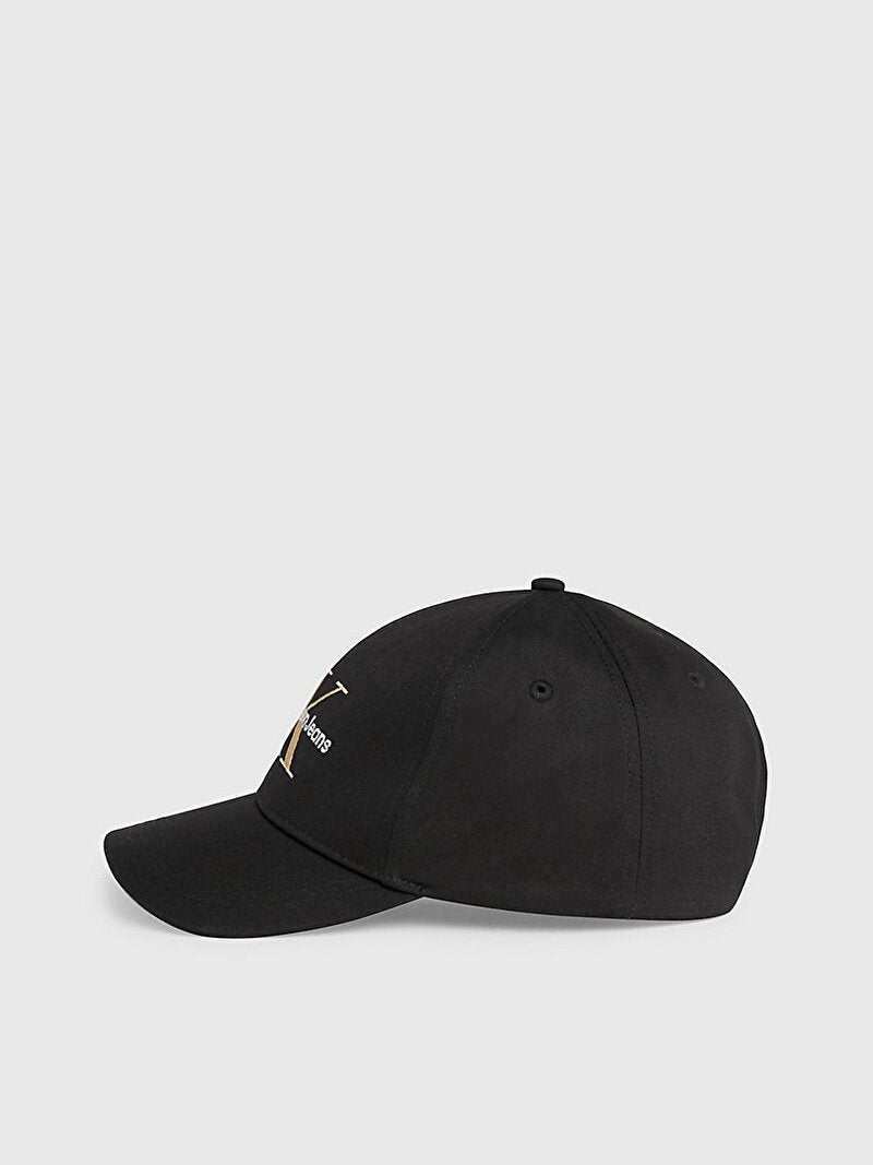 Calvin Klein Yazı Detaylı Monogram Şapka Fashion Black