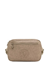 U.s Polo Assn Fermuarlı Ön Cepli Çapraz Askılı Kadın Çantası Açık Vizon