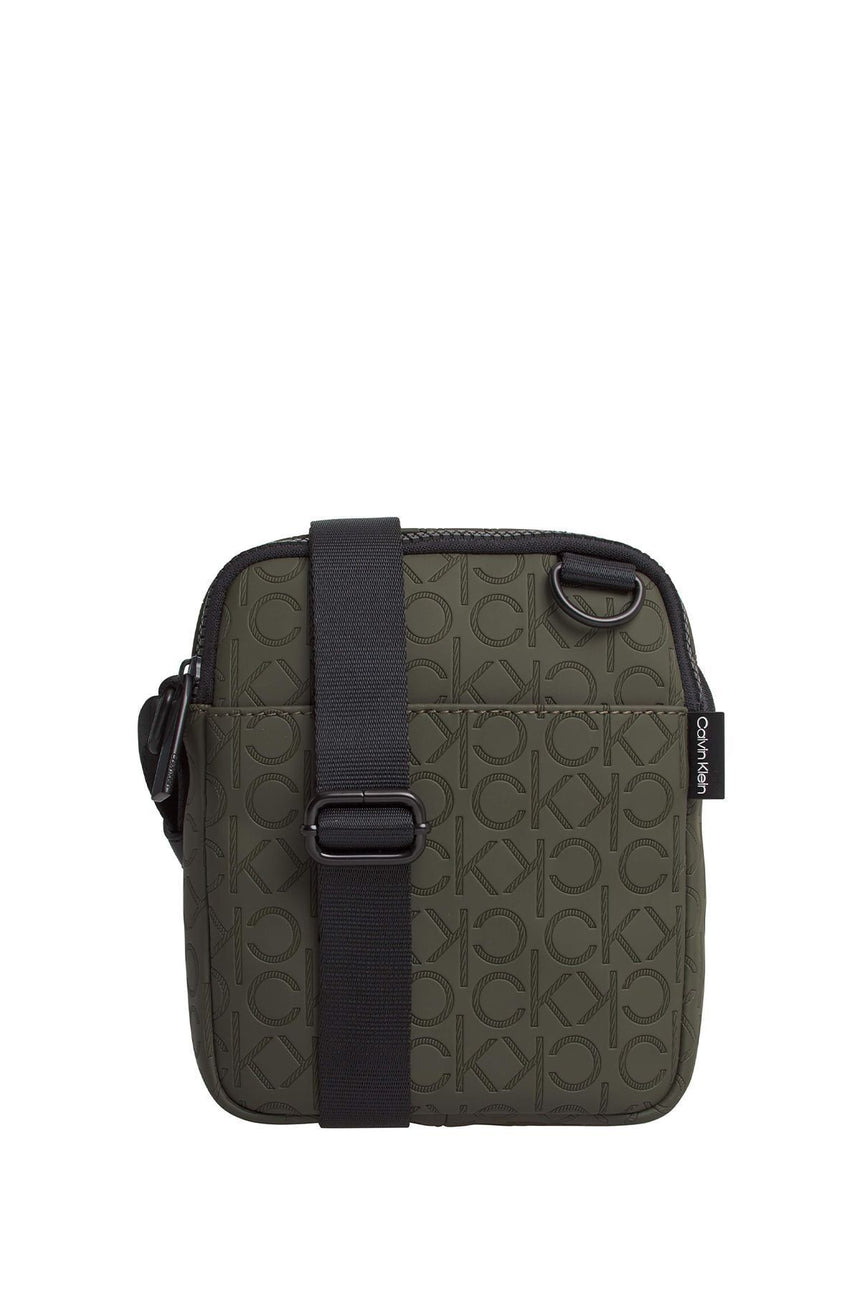 Calvin Klien Mono Blend Mini Reporter Çapraz Askılı Erkek Çantası Dark Olive