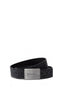 Calvin Klein 95 cm / 38 Inch Metal Plaque Monogram Erkek Kemer Black