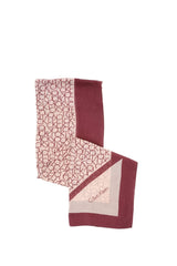 Calvin Klein Ck Allover Logo Şal Bordeaux