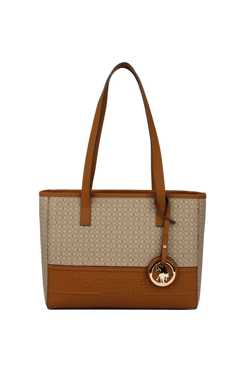 U.s Polo Assn. Kadın Omuz Çantası Koyu Bej - Taba